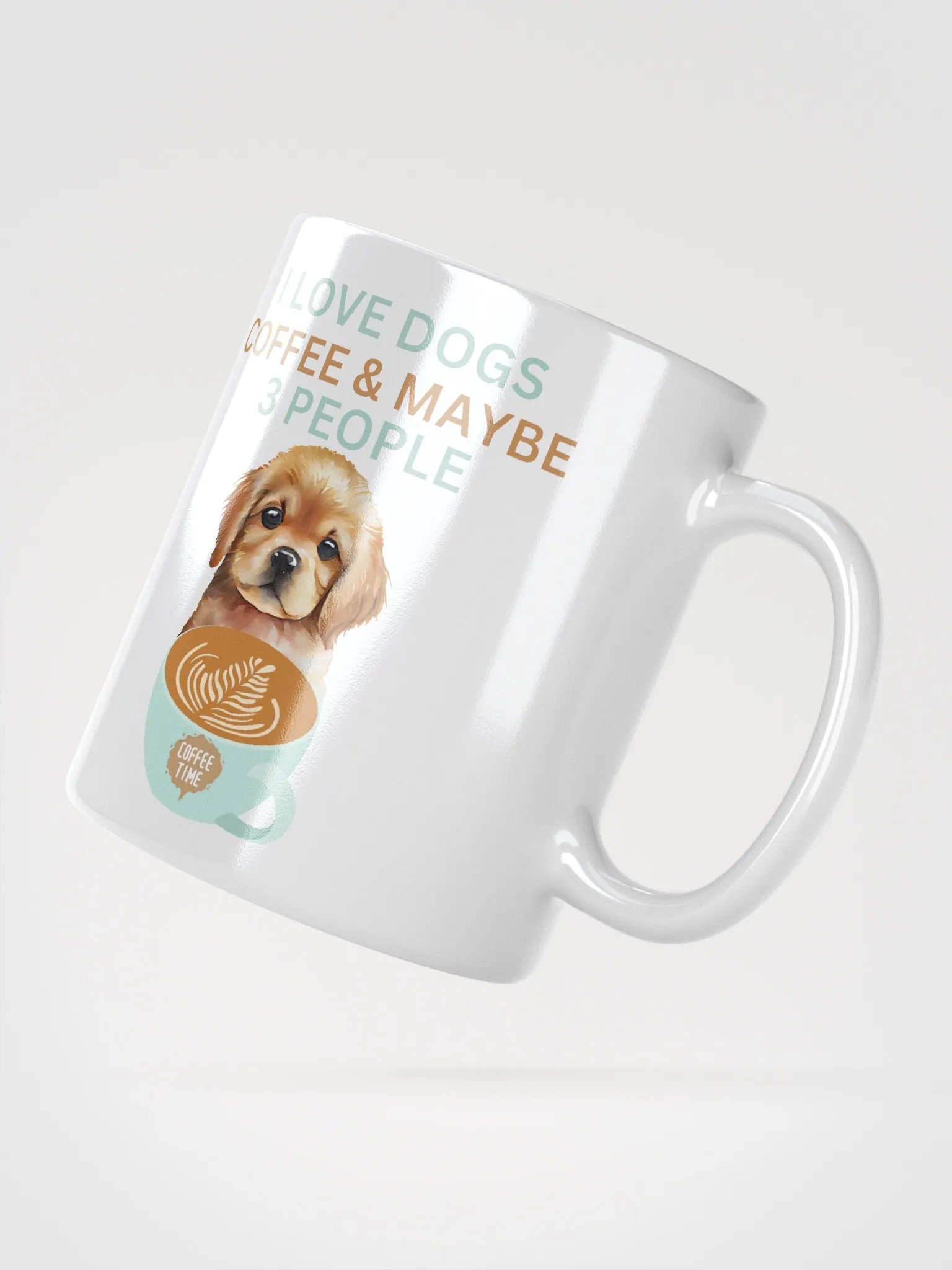 "I Love Dogs, Coffee & Maybe 3 People" Coffee Mug product image (4)