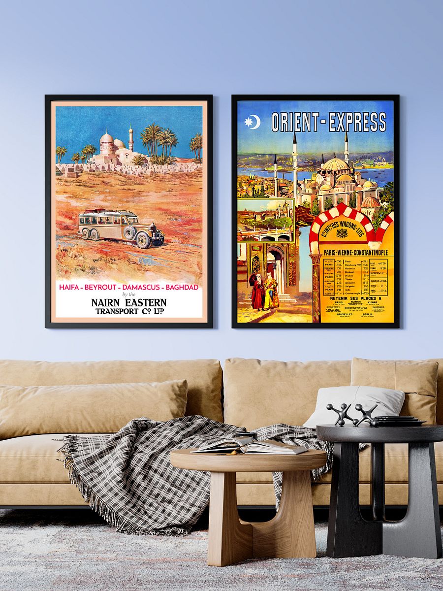 Orient Express, Istanbul, Turkey, 1891 — retro vintage travel poster, vintage travel art print, retro travel wall art product image (2)