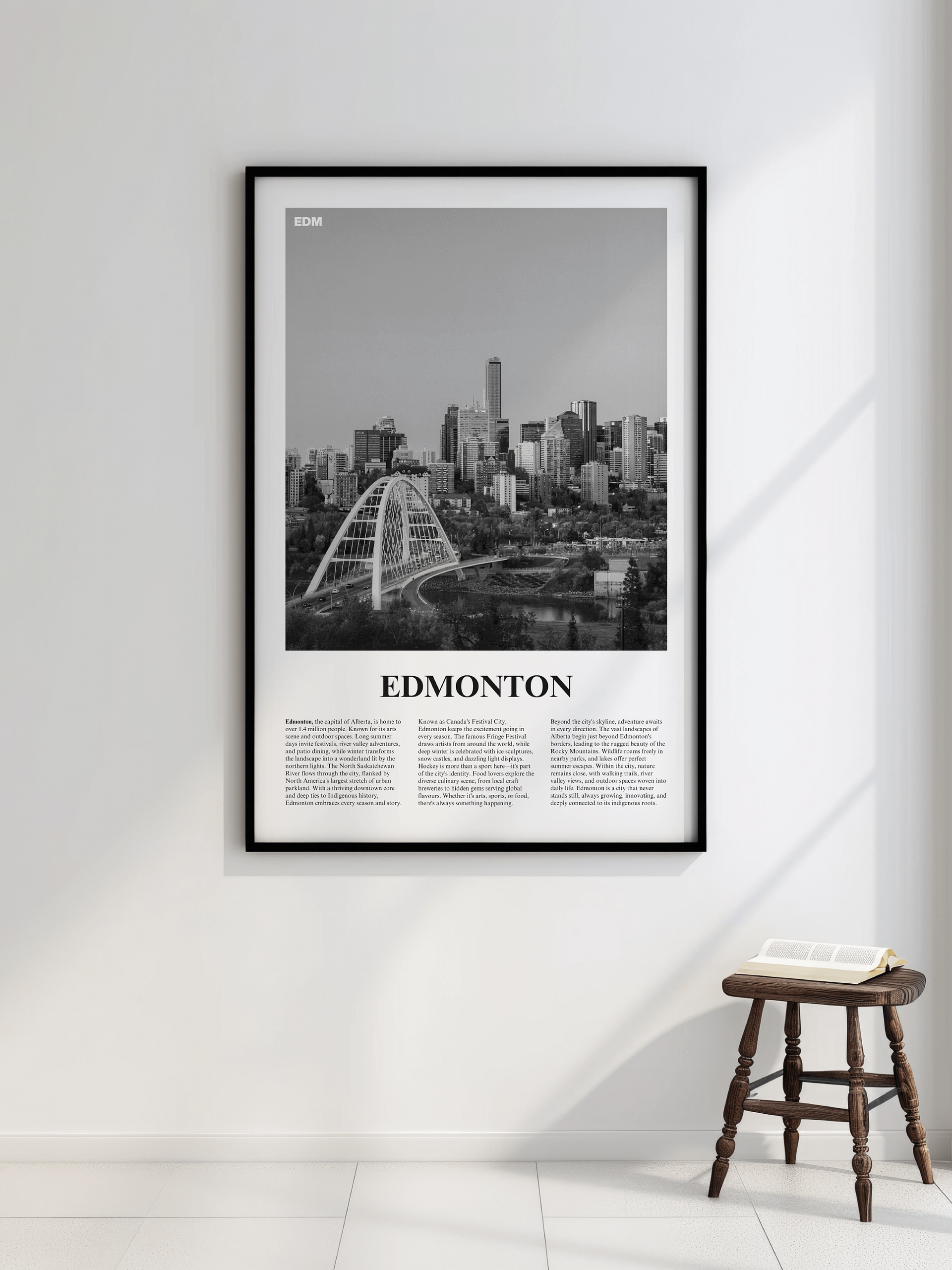 Edmonton 02 Newspaper Poster | Framed product image (2)