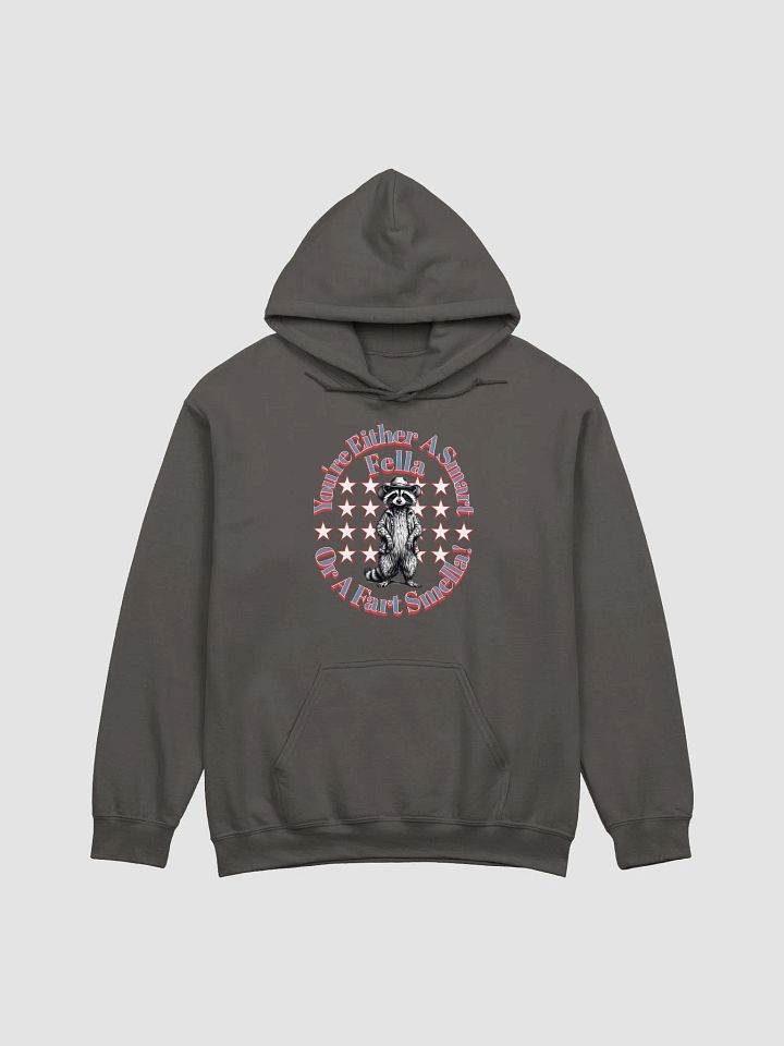 Youre Either A Smart Fella Or A Fart Smella Raccoon Wild West Hoodie product image (3)