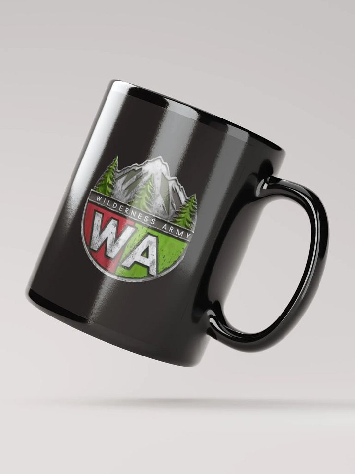 Black Wilderness Army Logo Glossy Mug product image (4)