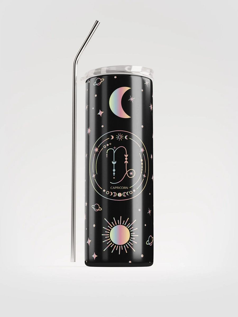Celestial Capricorn Stainless Steel Tumbler: Embrace Zodiac Magic product image (1)