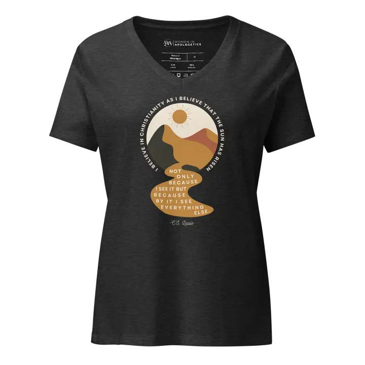 I Believe in Christianity C.S. Lewis Quote V-Neck T-Shirt product image (1)