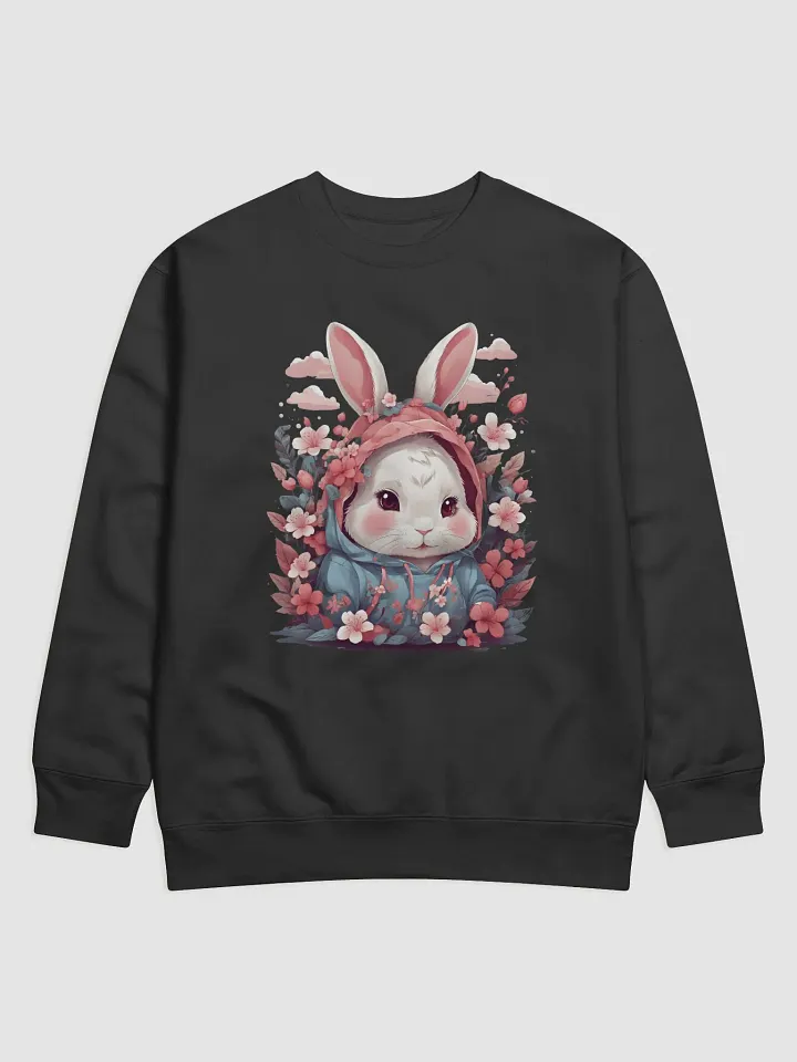 Kawaii Floral Bunny Hoodie Sweatshirt product image (6)