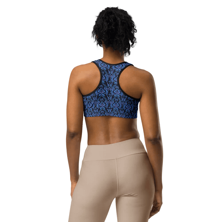 Navy All-Over Print Sports Bra product image (2)