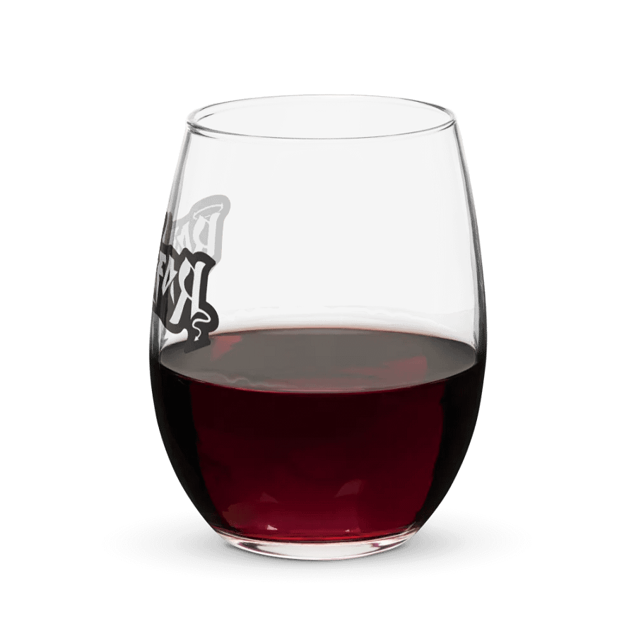 RafaZafar Logotext Stemless Wineglass (outlined) product image (7)
