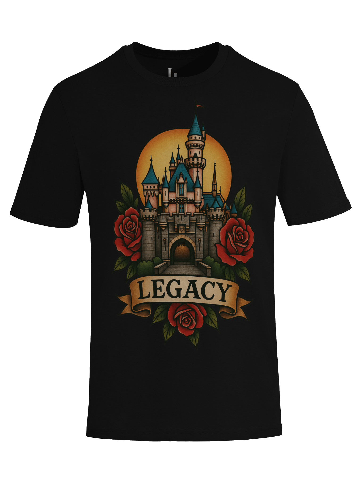 Neo-Traditional Disneyland Tee | Black product image (8)