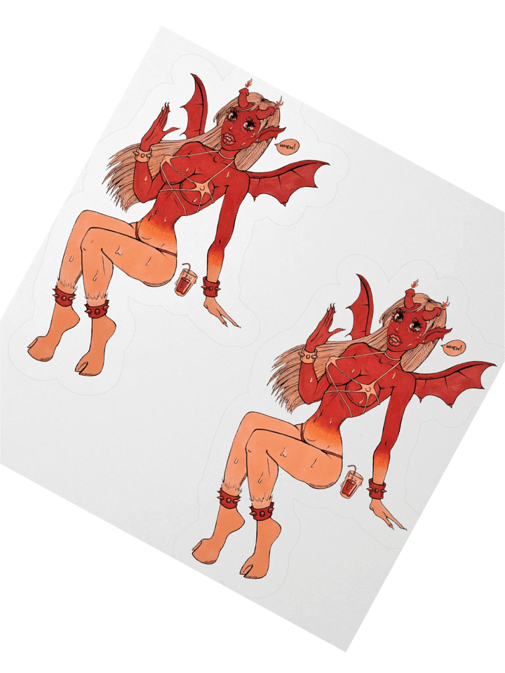 Pinuptober day 29 small stickers product image (2)