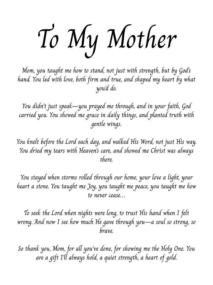 To My Mother product image (2)