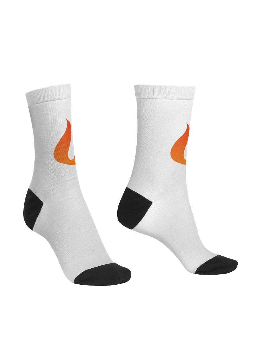 "Burn Music" Logo Crew Socks product image (3)