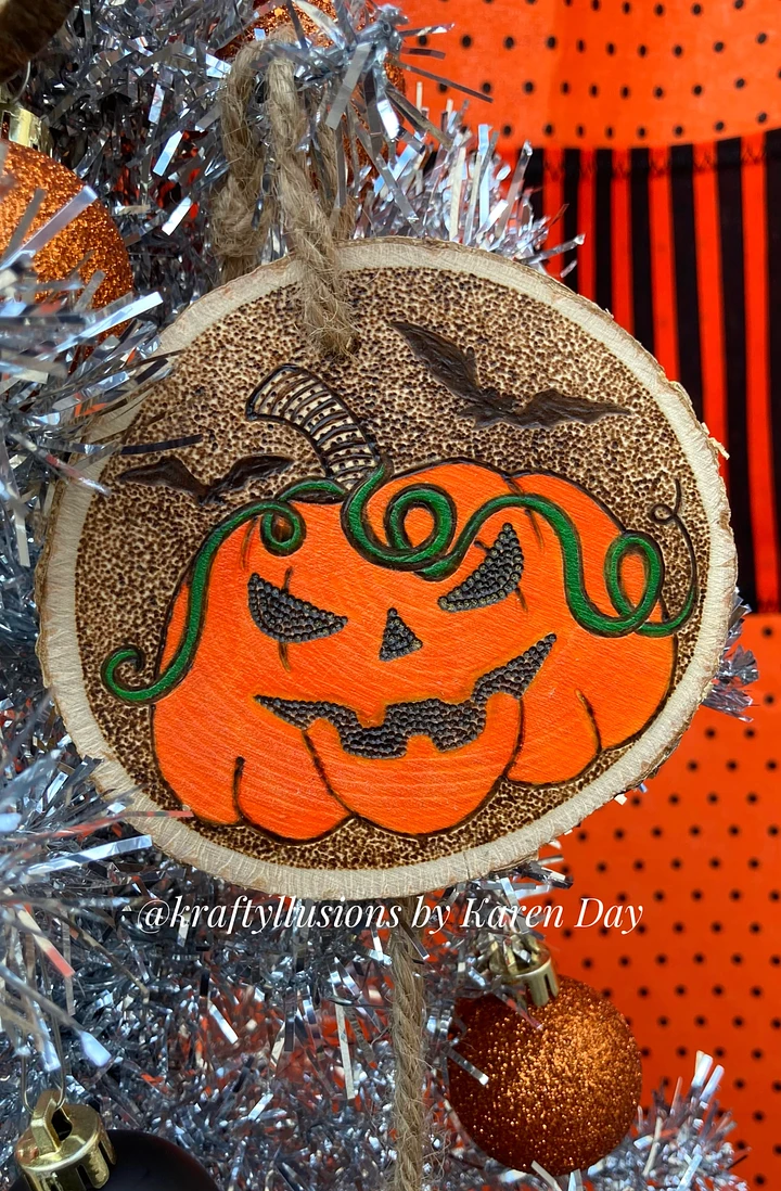 Pumpkin Spice Painted Ornament product image (1)