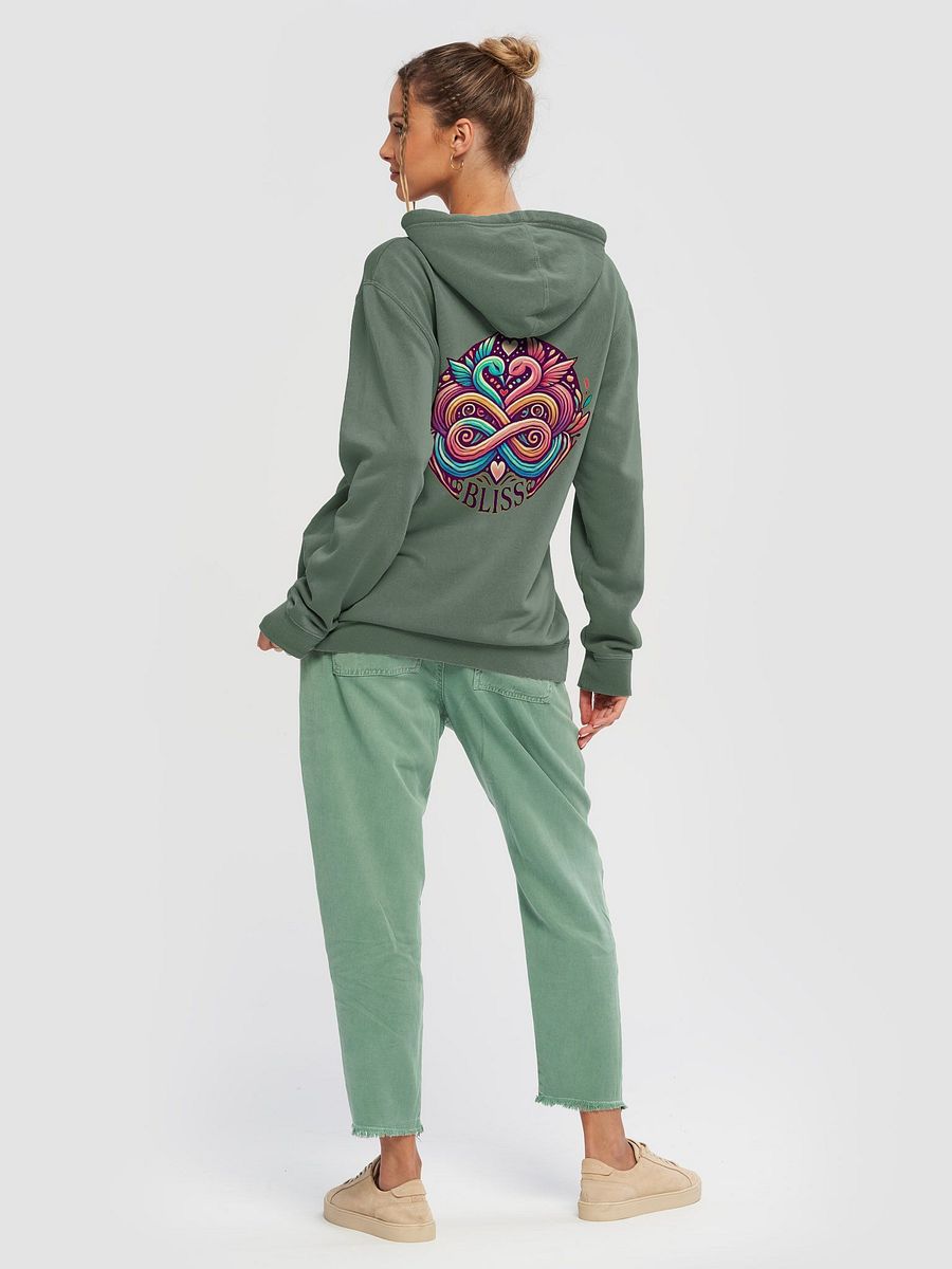 Blissful Swan Heart Pigment-Dyed Hoodie product image (54)