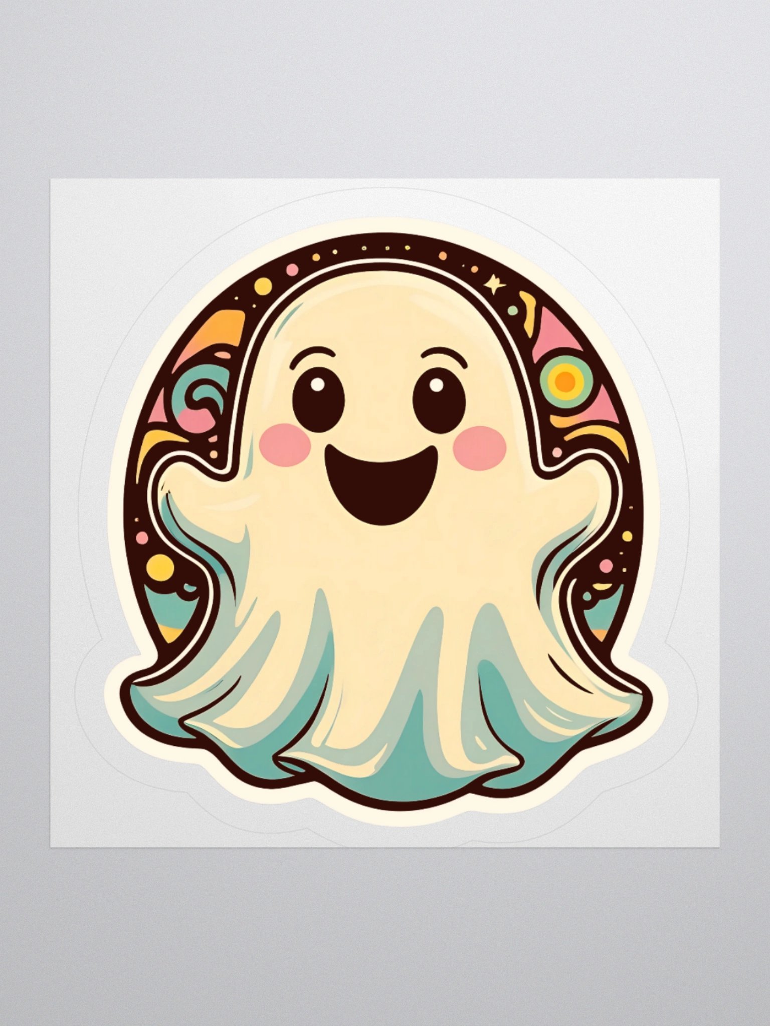 Whimsical Ghost Kiss Cut Stickers product image (3)