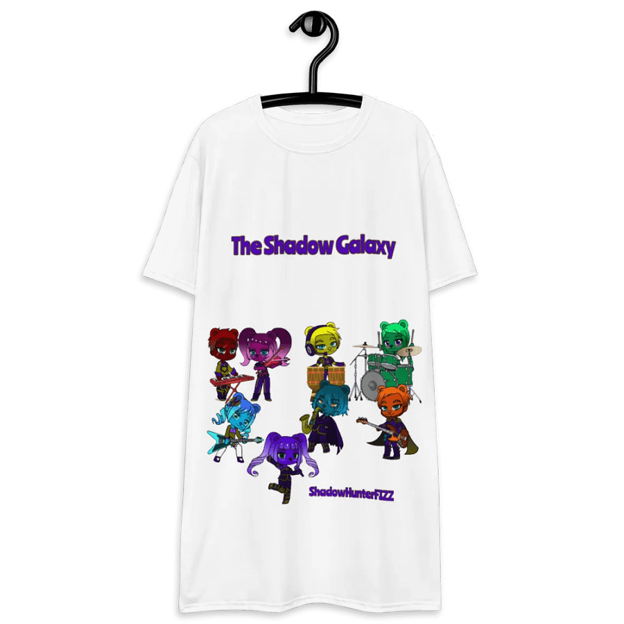 The Shadow Galaxy (Shadow Bear Band) T-Shirt Dress product image (4)