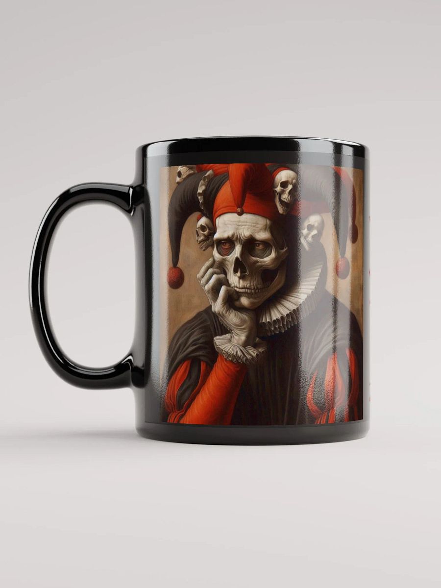 Thoughtful Jester Skeleton Mug product image (6)
