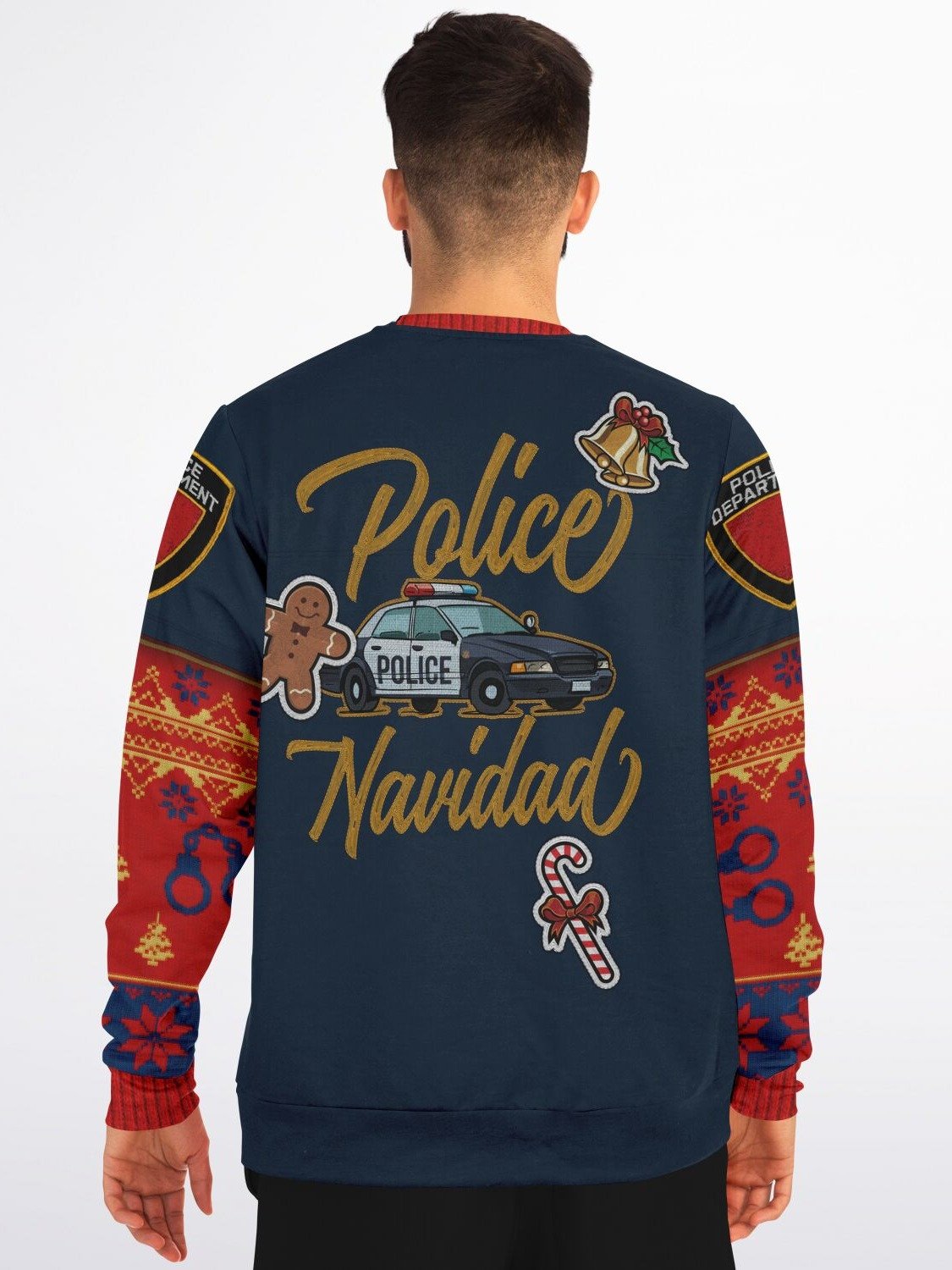 Police Christmas Sweater | Nice List Holiday Sweatshirt | Law Enforcement Christmas Party Outfit | Cop Winter Outfit product image (2)