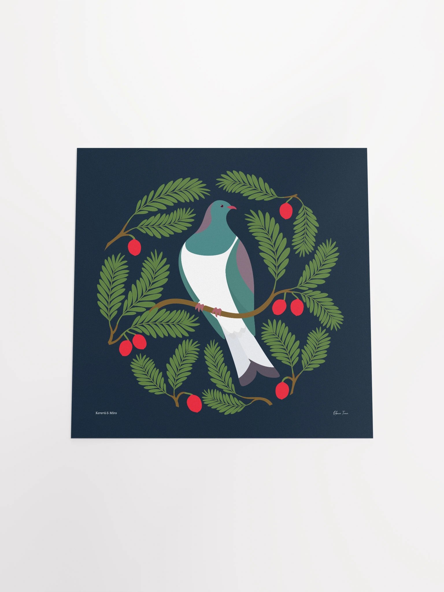 Kererū in Miro Unframed Wall Art product image (4)
