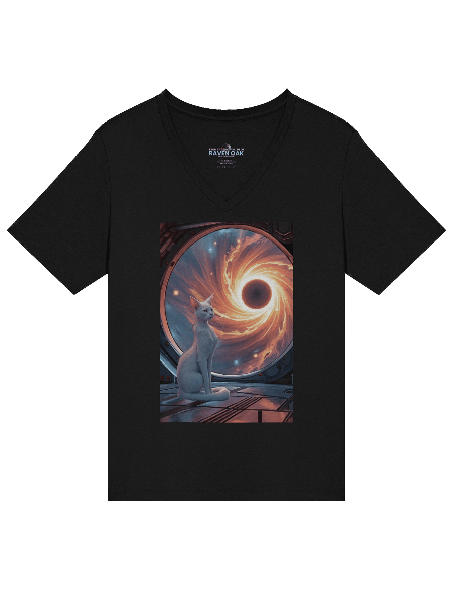 Dark Blackest Light V-Neck T-shirt product image (20)