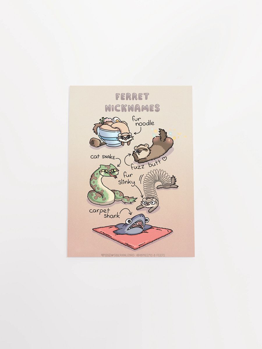 Ferret Nicknames - Bestselling Poster product image (31)
