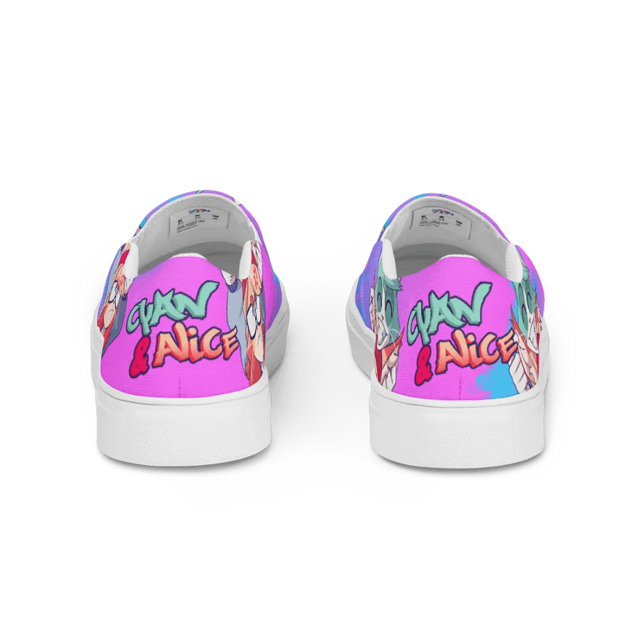 Cyan Teasing Alice's Ears Men Slip-On Canvas Shoes product image (4)