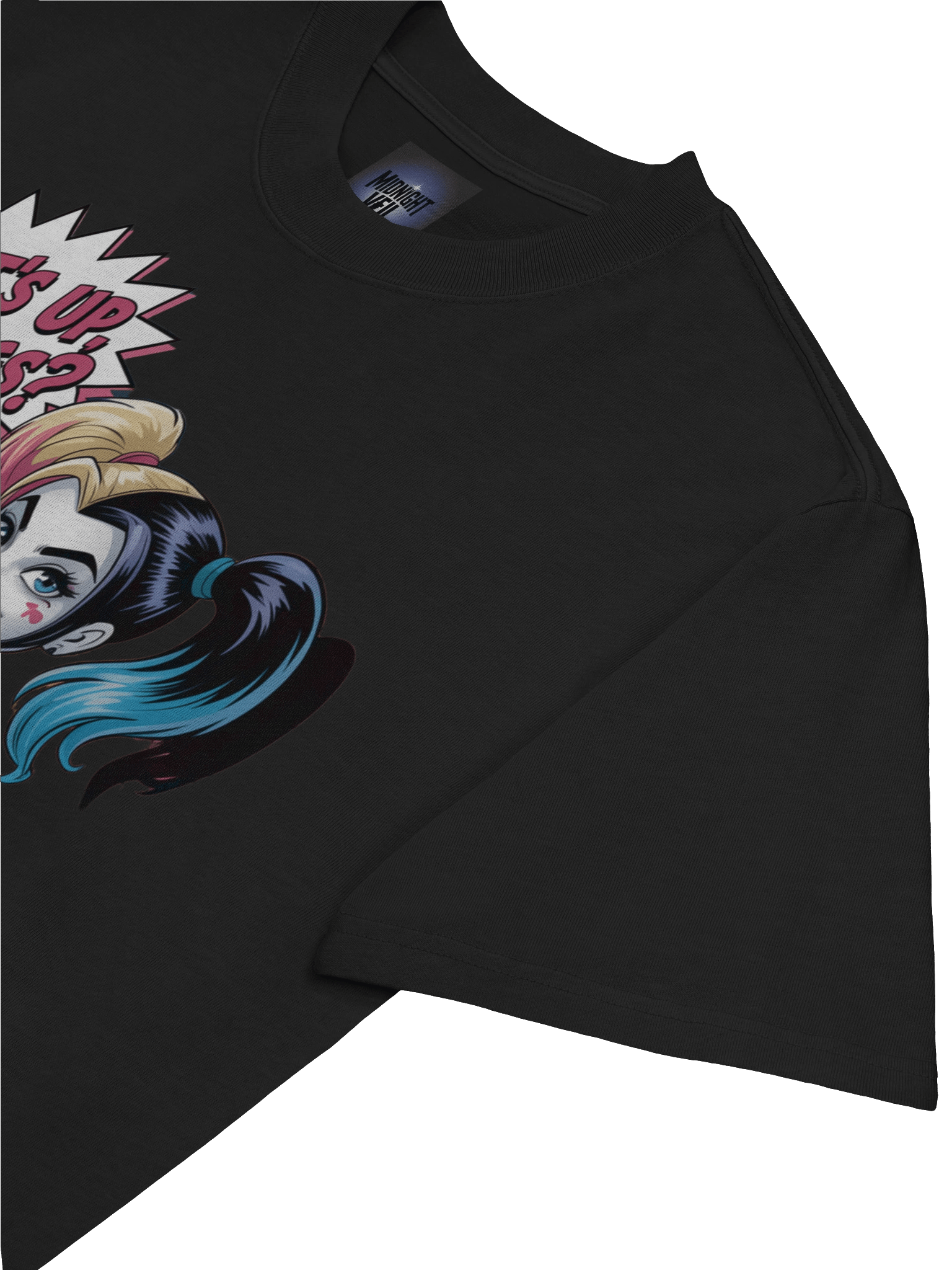 What's Up Darlings: Harley Quinn Card Cascade Oversized Faded Unisex T-Shirt product image (7)