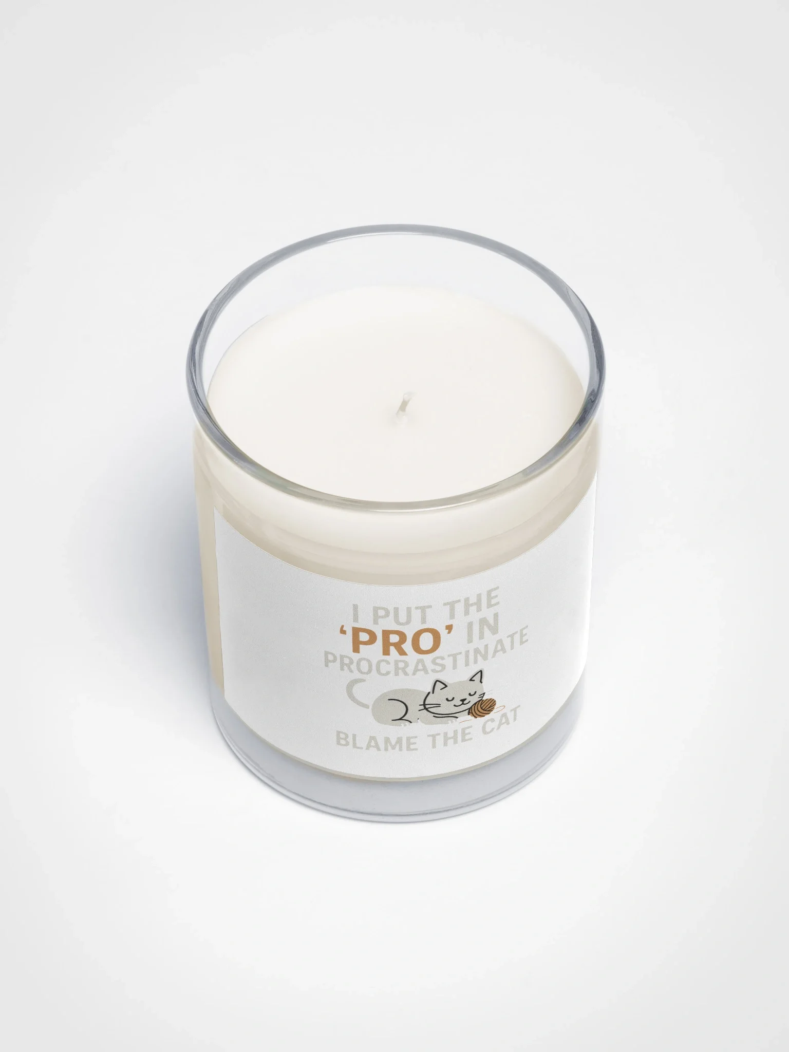 Procrastinate not Pro Soy Wax Candle product image (3)