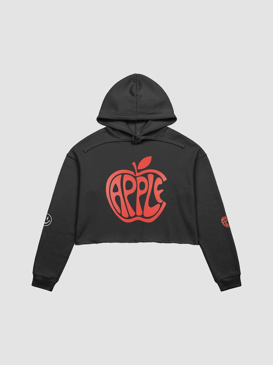 Stylized Apple Word Art Crop Hoodie product image (3)