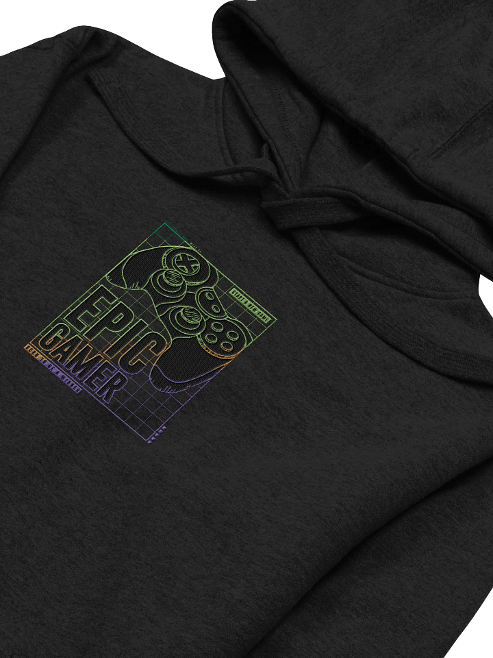 Epic Gamer Center Embroidered Hoodie product image (2)