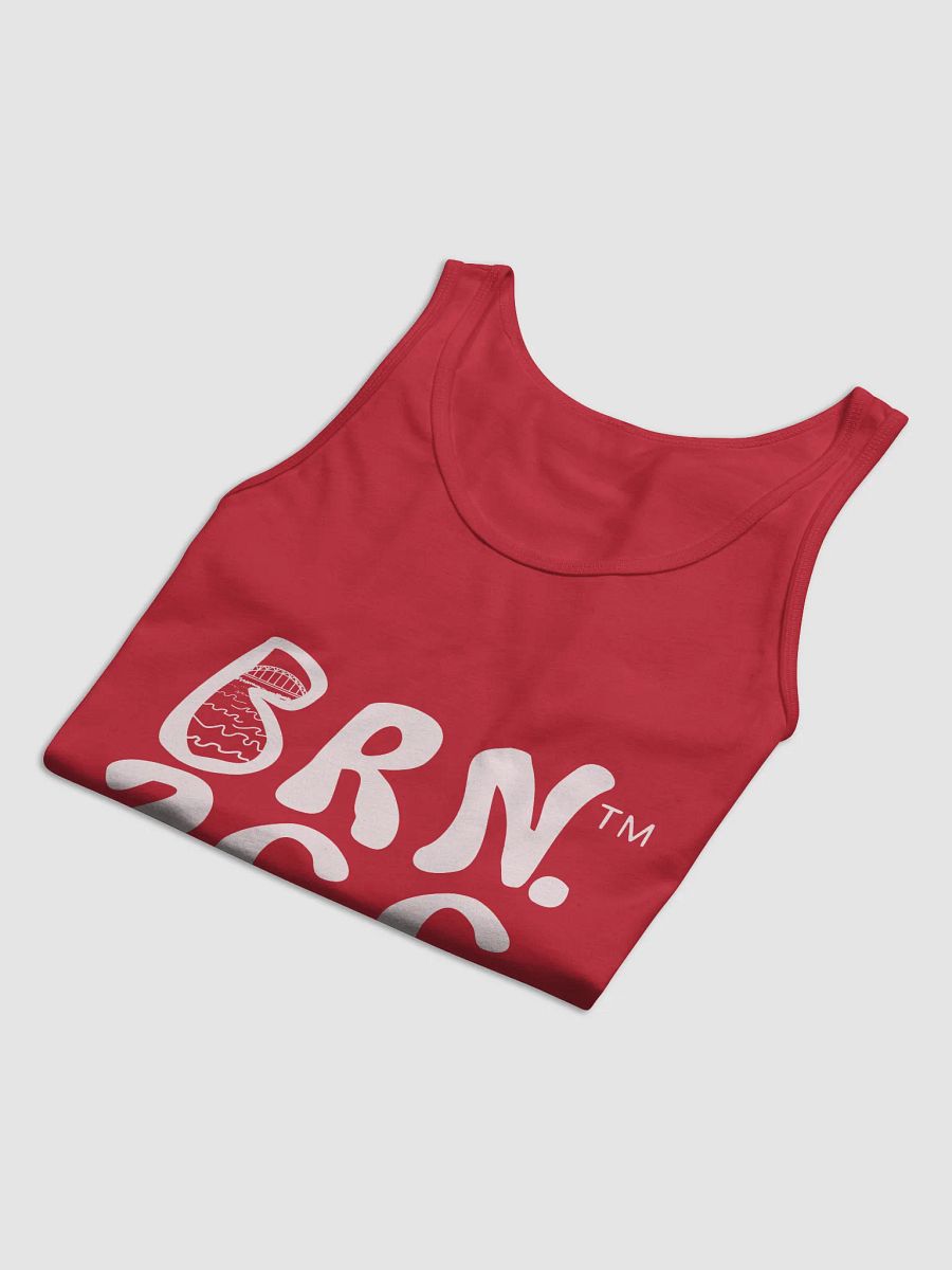 Cape Classic Tank | BRN.2C.C.™ | Men’s Jersey Tank Top | BOURNE to Flex™ | White Logos product image (4)