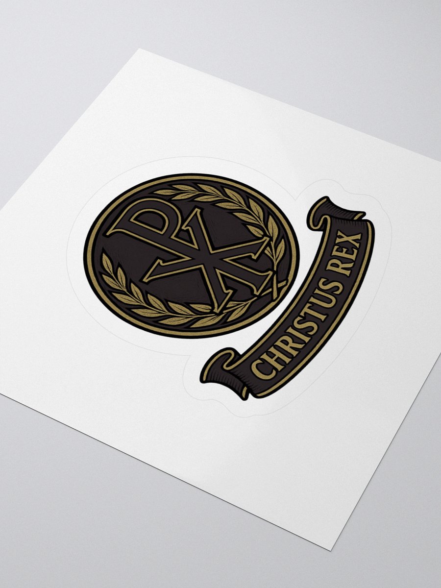 Chi-Rho sticker black product image (3)