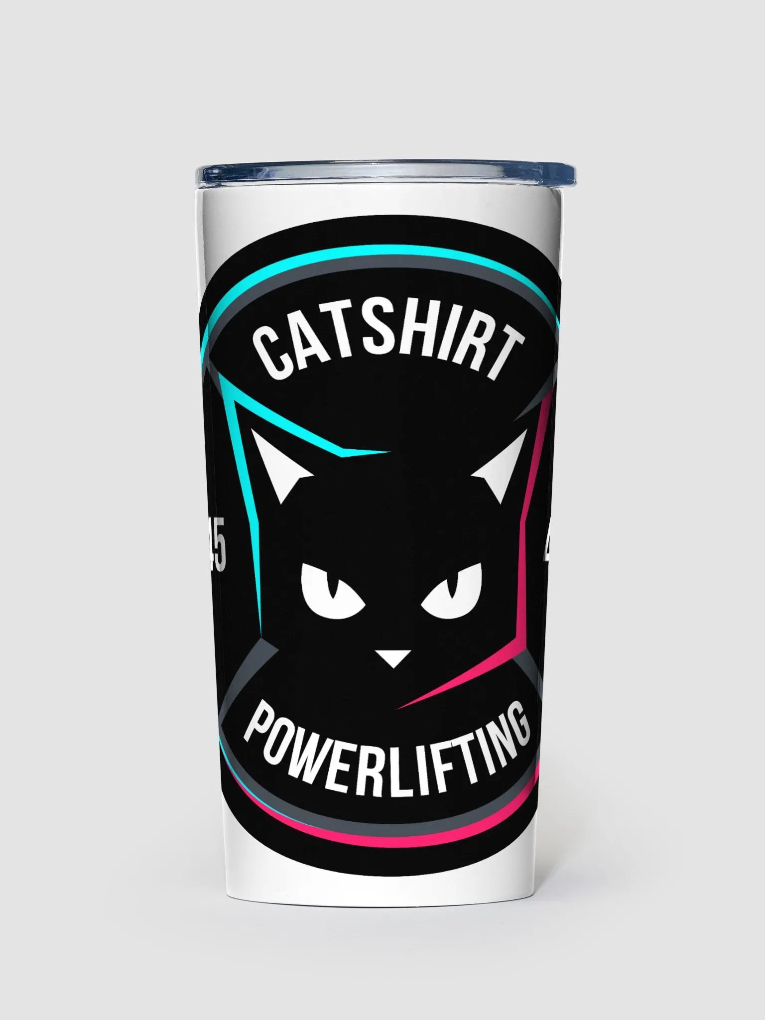 Catshirt Powerlifting Stainless Steel Tumbler product image (1)