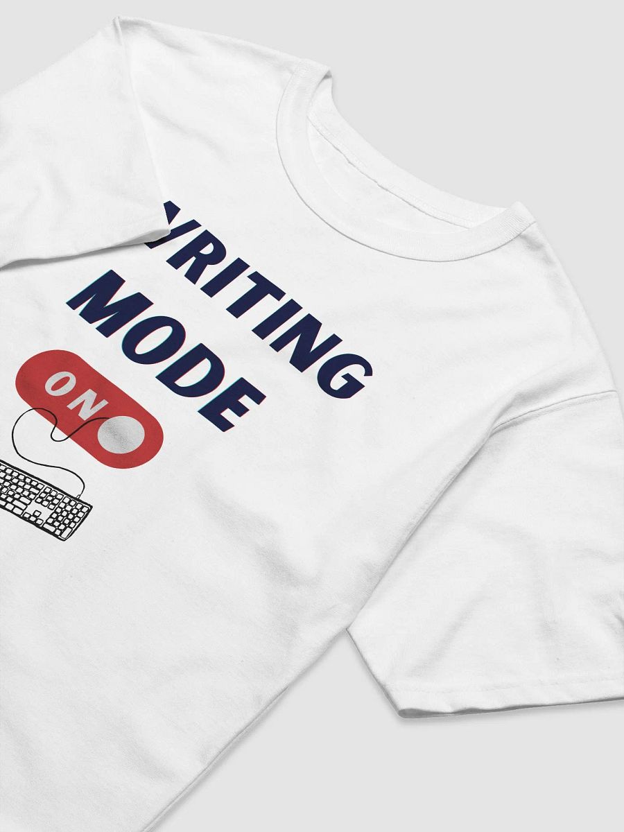 Writing Mode On - Relaxed Fit White T-shirt product image (3)