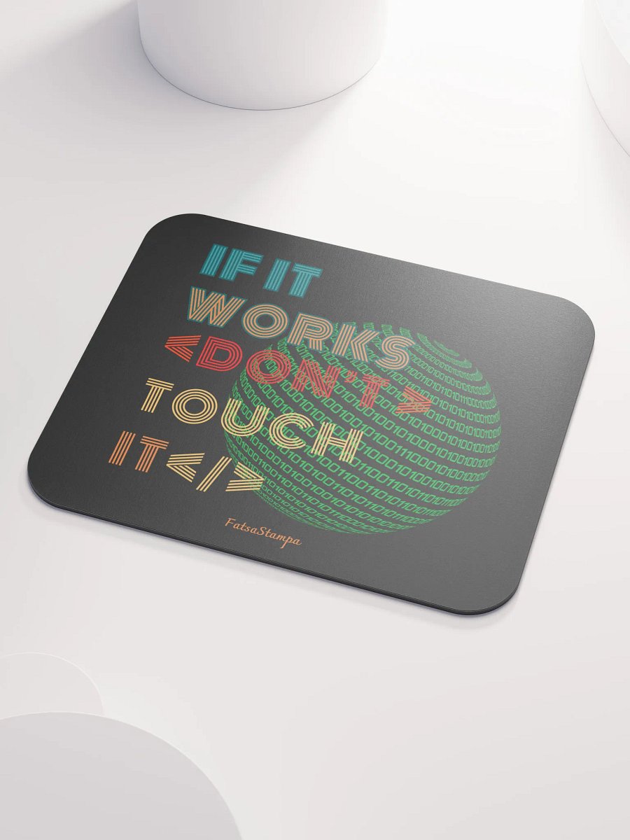 Binary Code Sphere Mouse Pad product image (3)