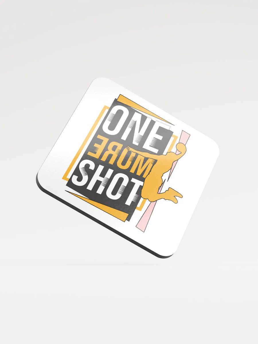 One More Shot Basketball Male Airborne Dreams Cork Coaster product image (1)