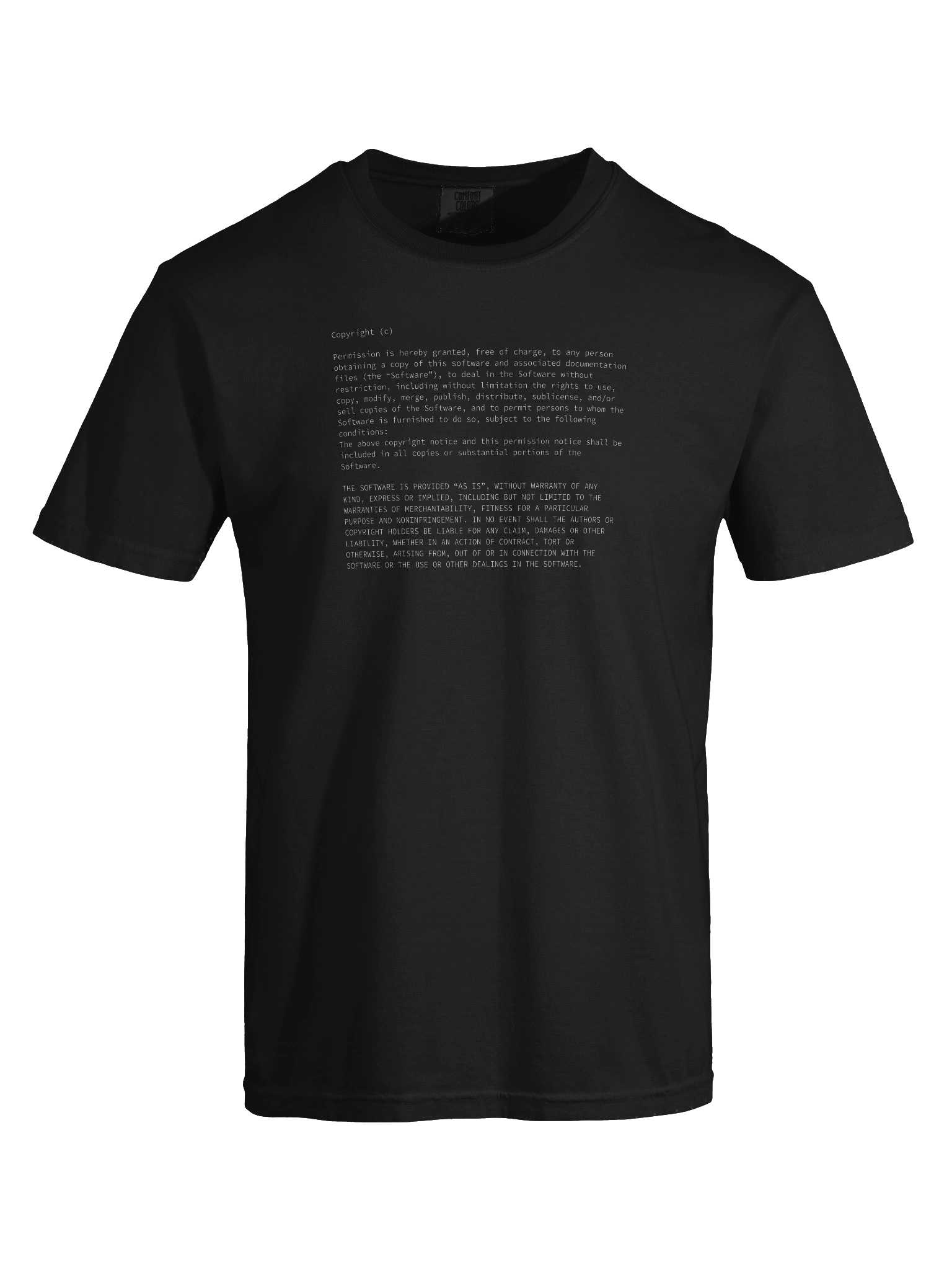 MIT license t-shirt product image (8)