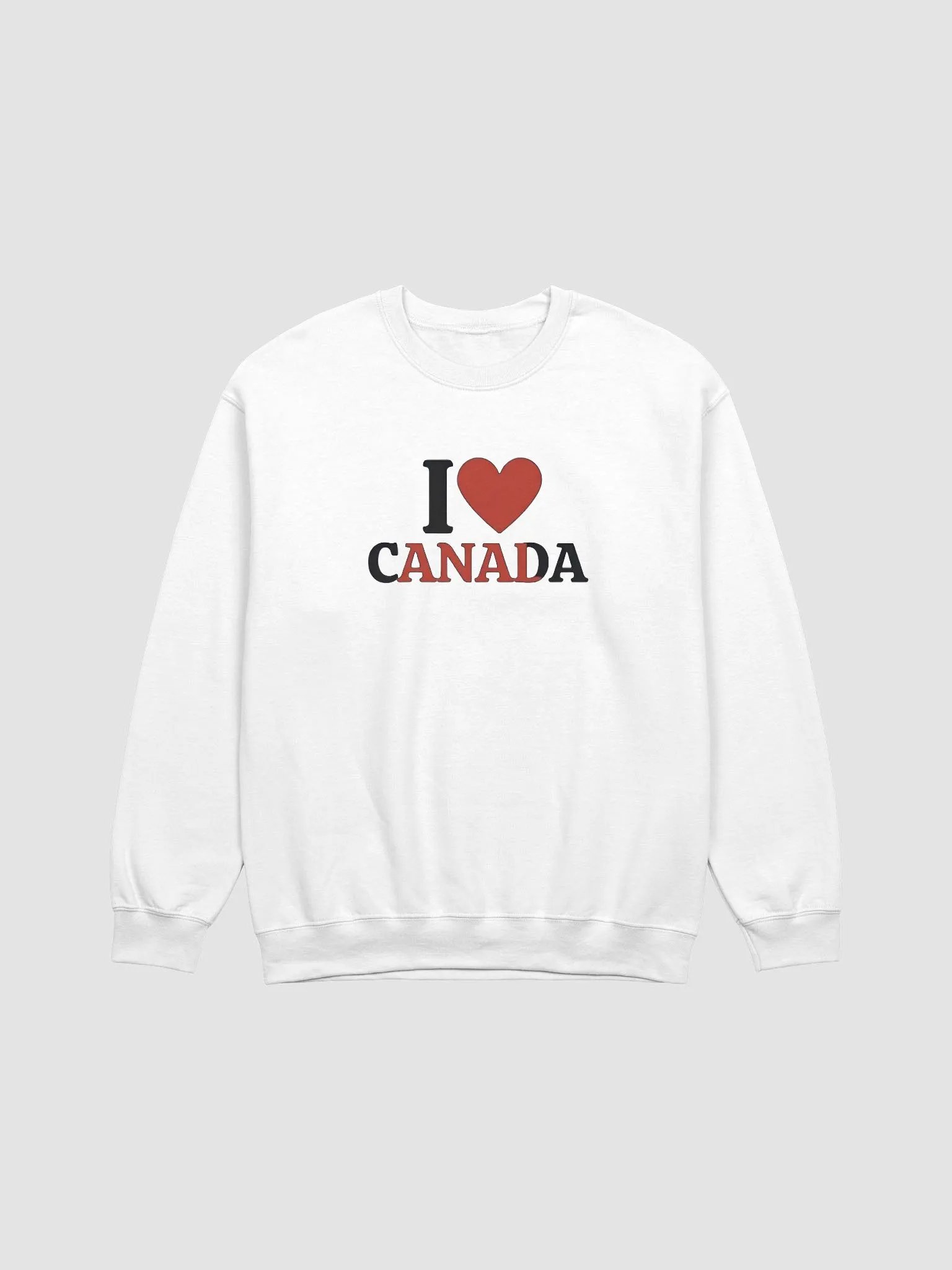 "I Love Canada Sweatshirt – Perfect for Proud Canadians" product image (1)