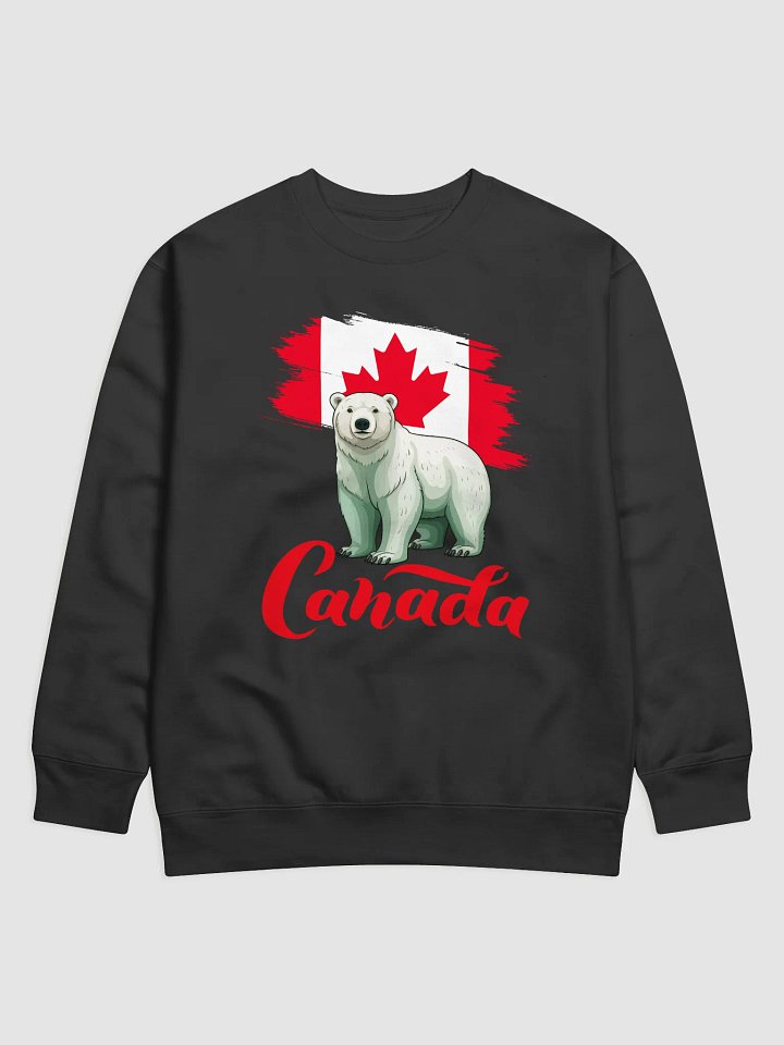 Canadian Flag Polar Bear Sweatshirt product image (1)