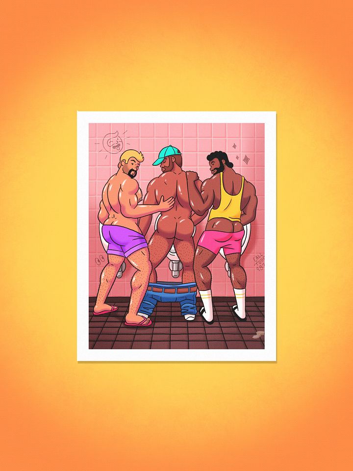 Bathroom Buddies 8x10 Print product image (1)
