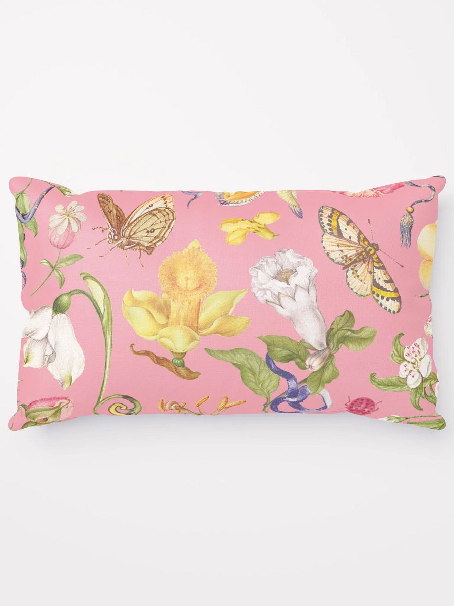 Exotic Blooming Floral Butterfly Pink Pillows product image (1)