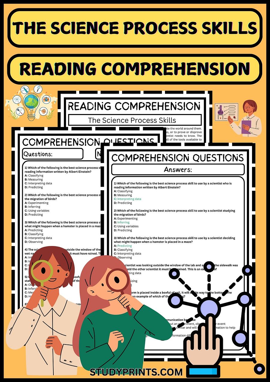 The Science Process Skills Reading Comprehension product image (1)