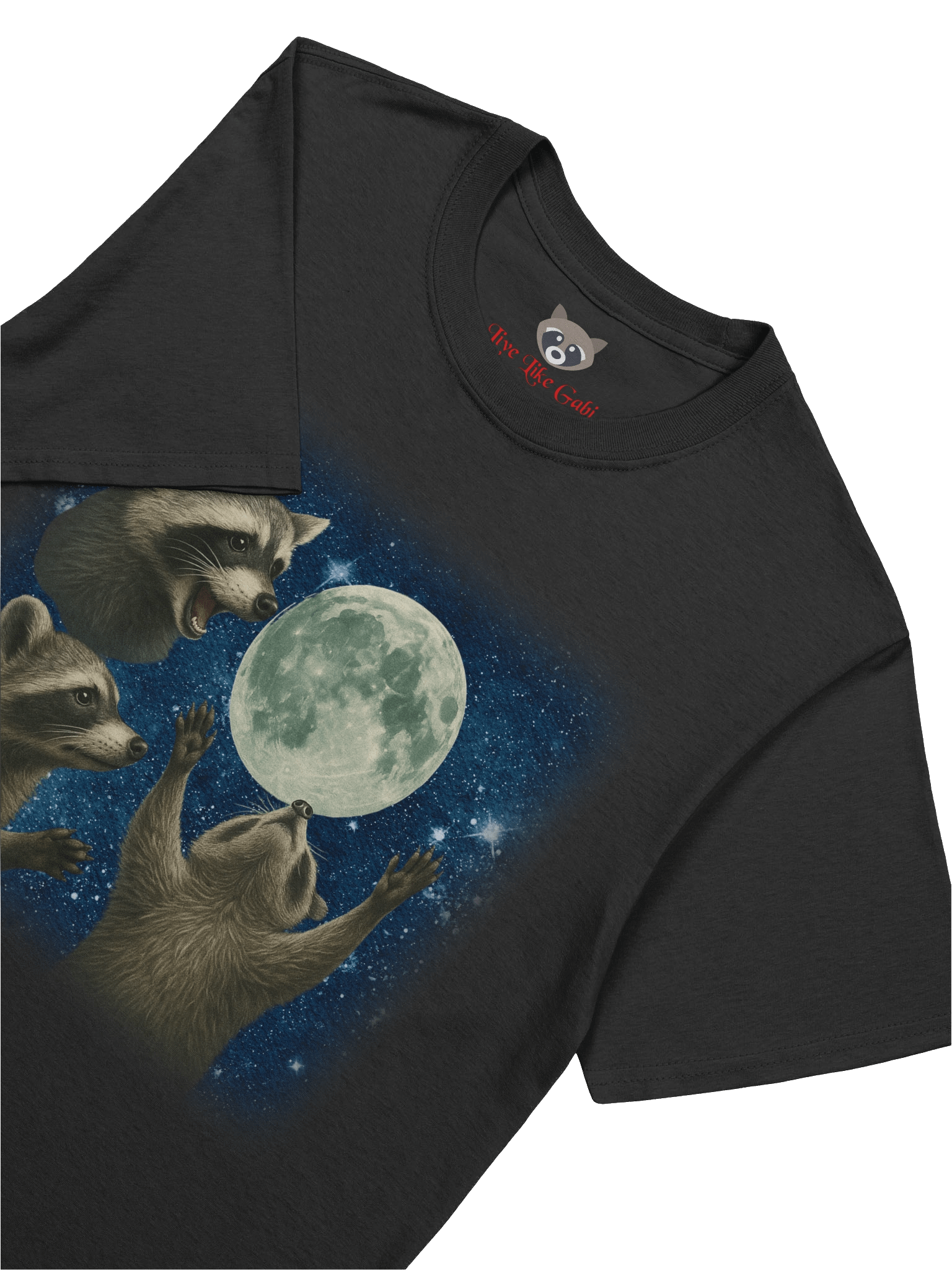 Live Like Gabi Raccoon and Moon T-Shirt product image (1)