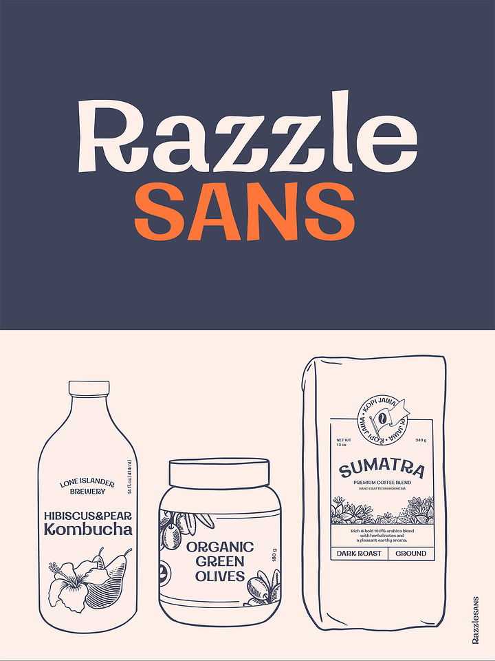 Razzle Sans | A Whimsical Sans Serif product image (1)