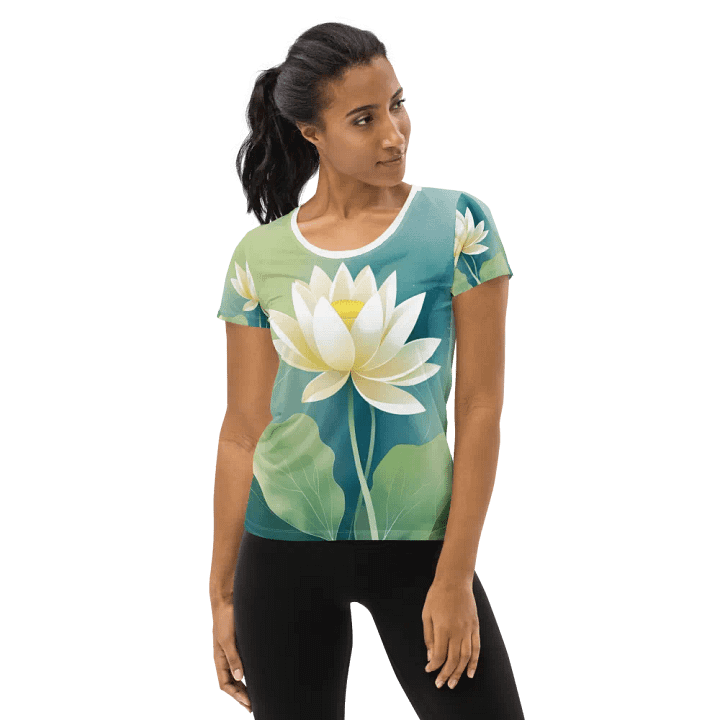 Lotus Bloom Women's Athletic Tee product image (1)