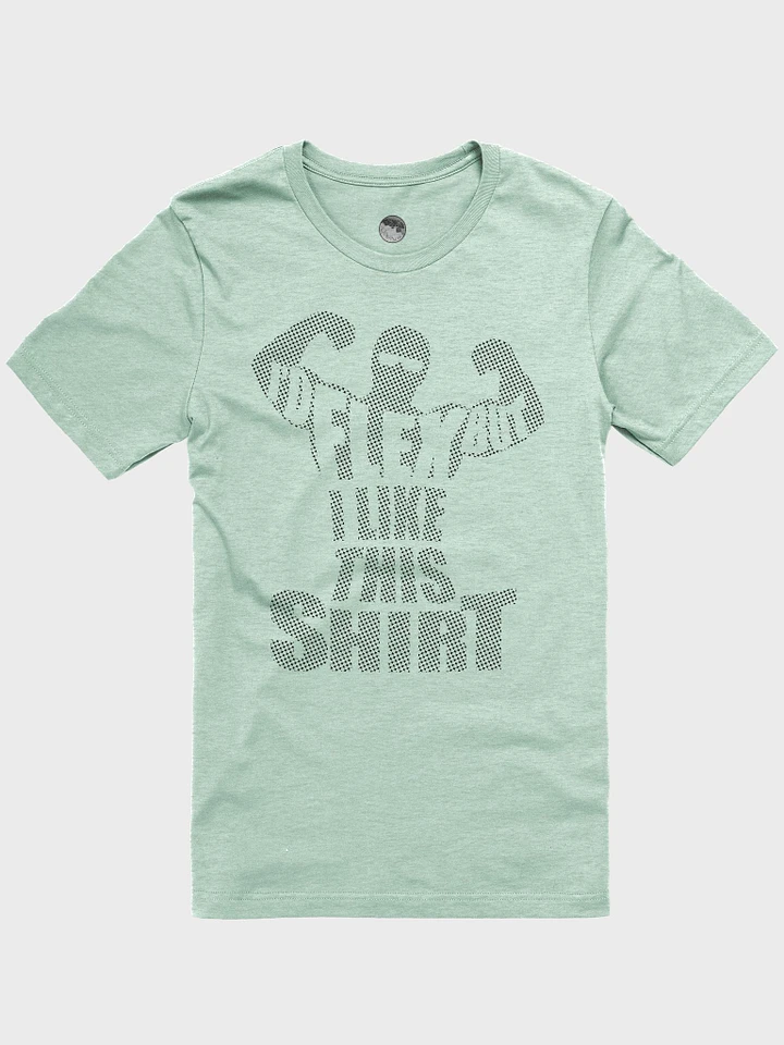 I'd Flex But I Like This Shirt Halftone Black Design T-Shirt product image (1)