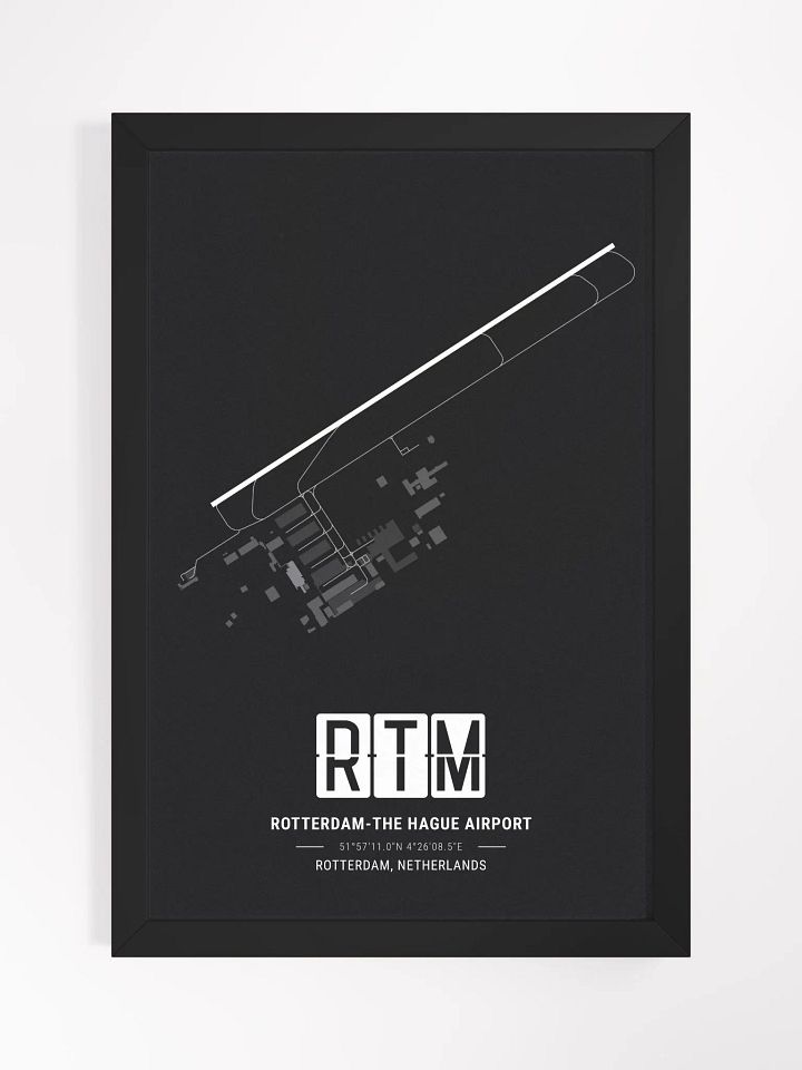 Framed Airport RTM Premium Map On Matt Paper product image (1)