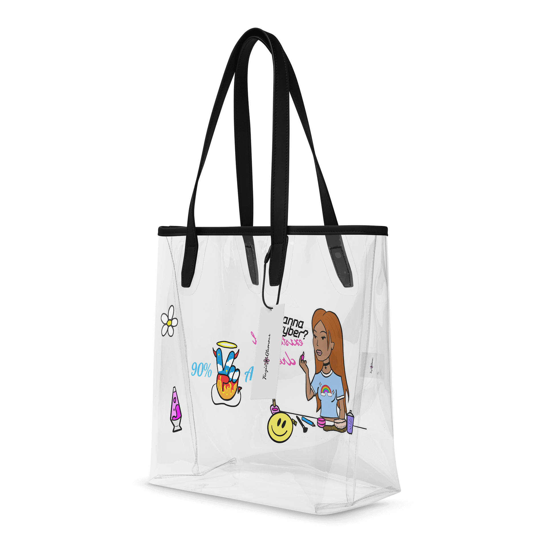 90% Angel/Existential Dread Clear Tote product image (4)