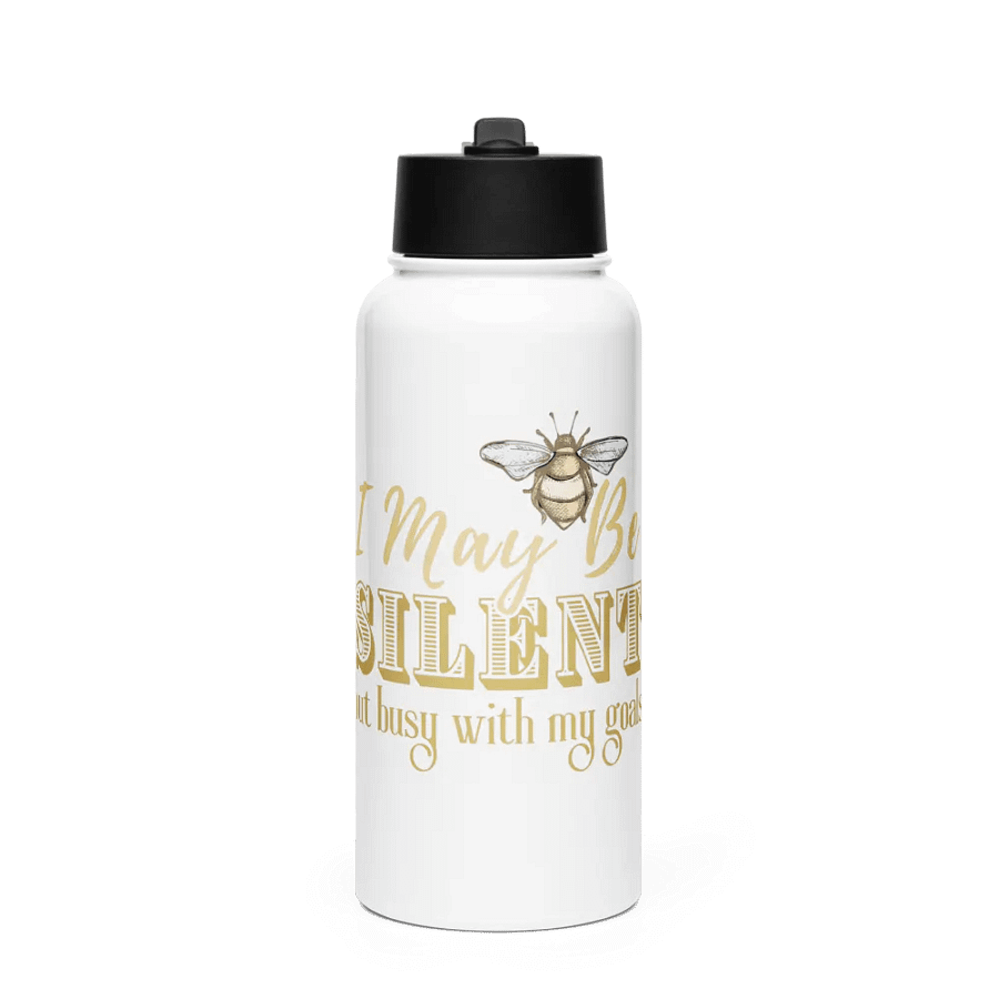 Silent Goals Stainless Steel Water Bottle product image (1)