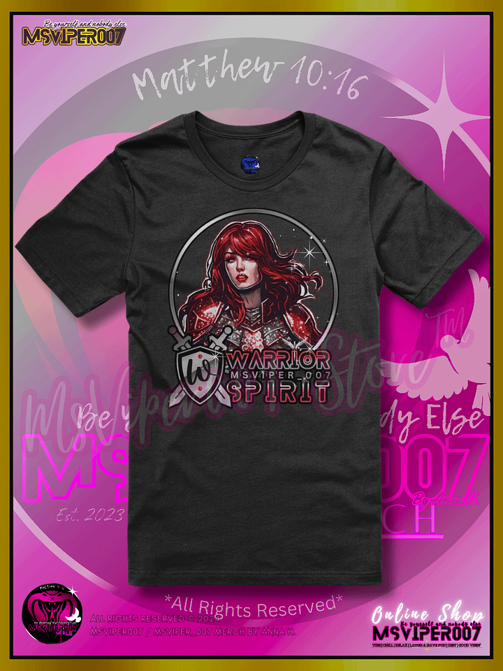 T-Shirt - MsViper007's "Warrior Spirit [Ruby Red]" Comfort T-shirt By Anna H. product image (1)
