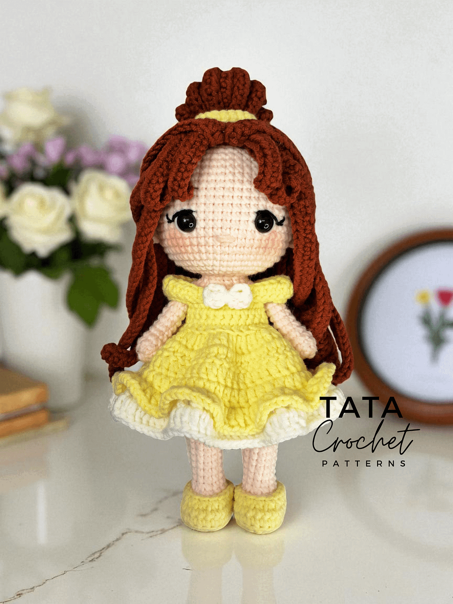 PDF -♡- Doll Dress Up & Transformation -♡- Belle Princess Amigurumi Crochet Pattern product image (4)