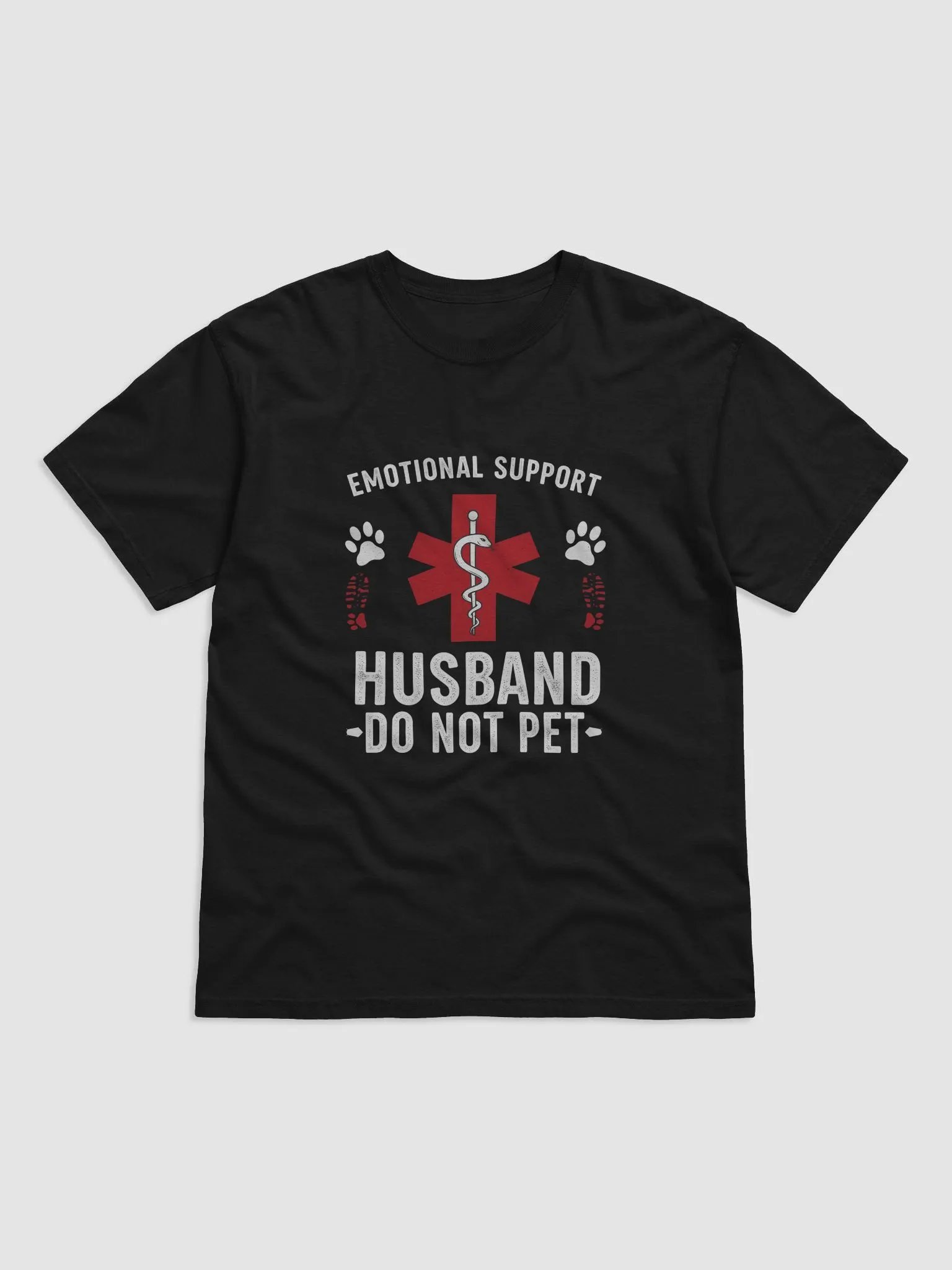 Do Not Pet Emotional Support Husband Funny T-Shirt product image (5)